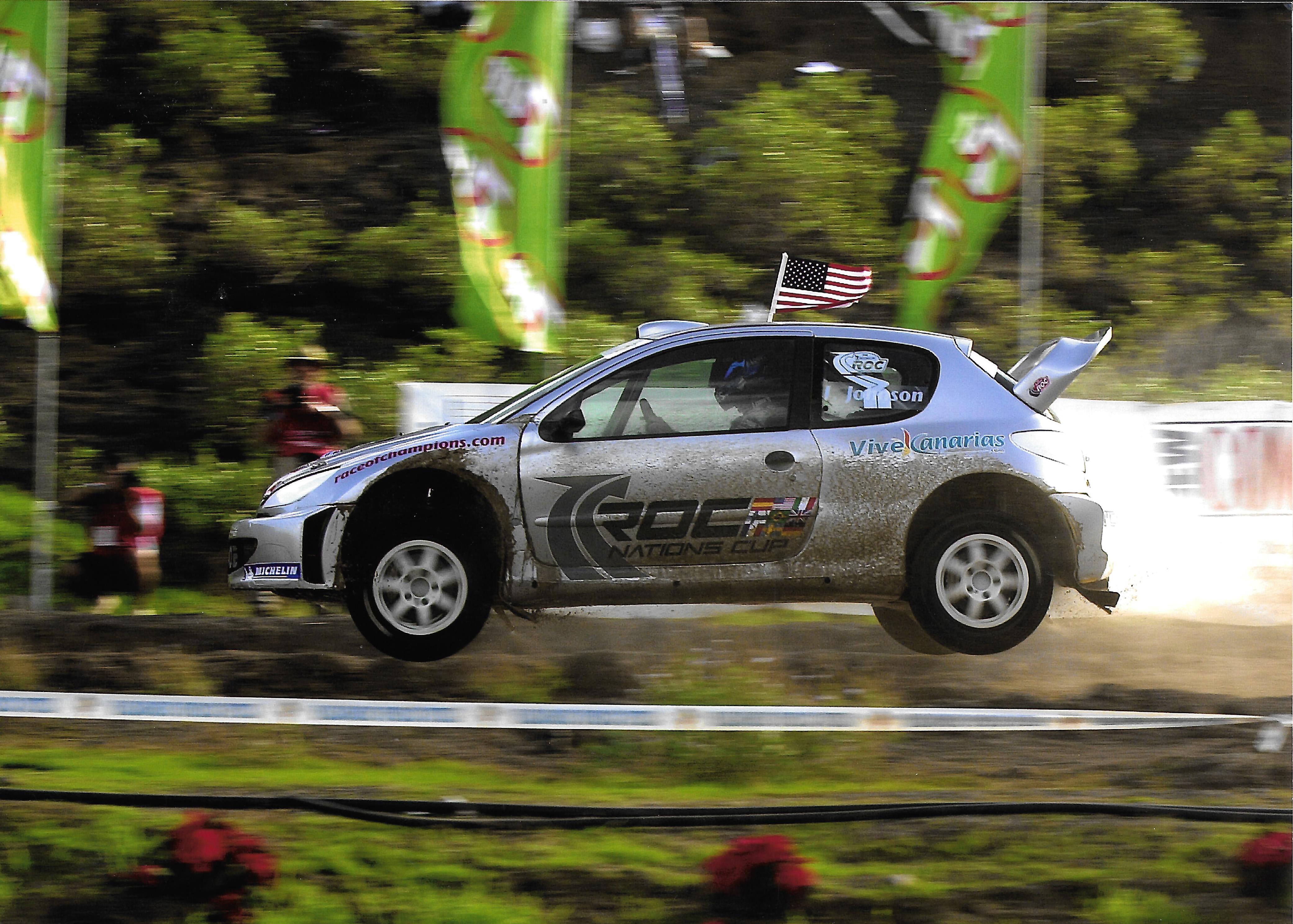 Roc Canary Islands 2002 Action J. Johnson In His Peugeot 206 Wrc