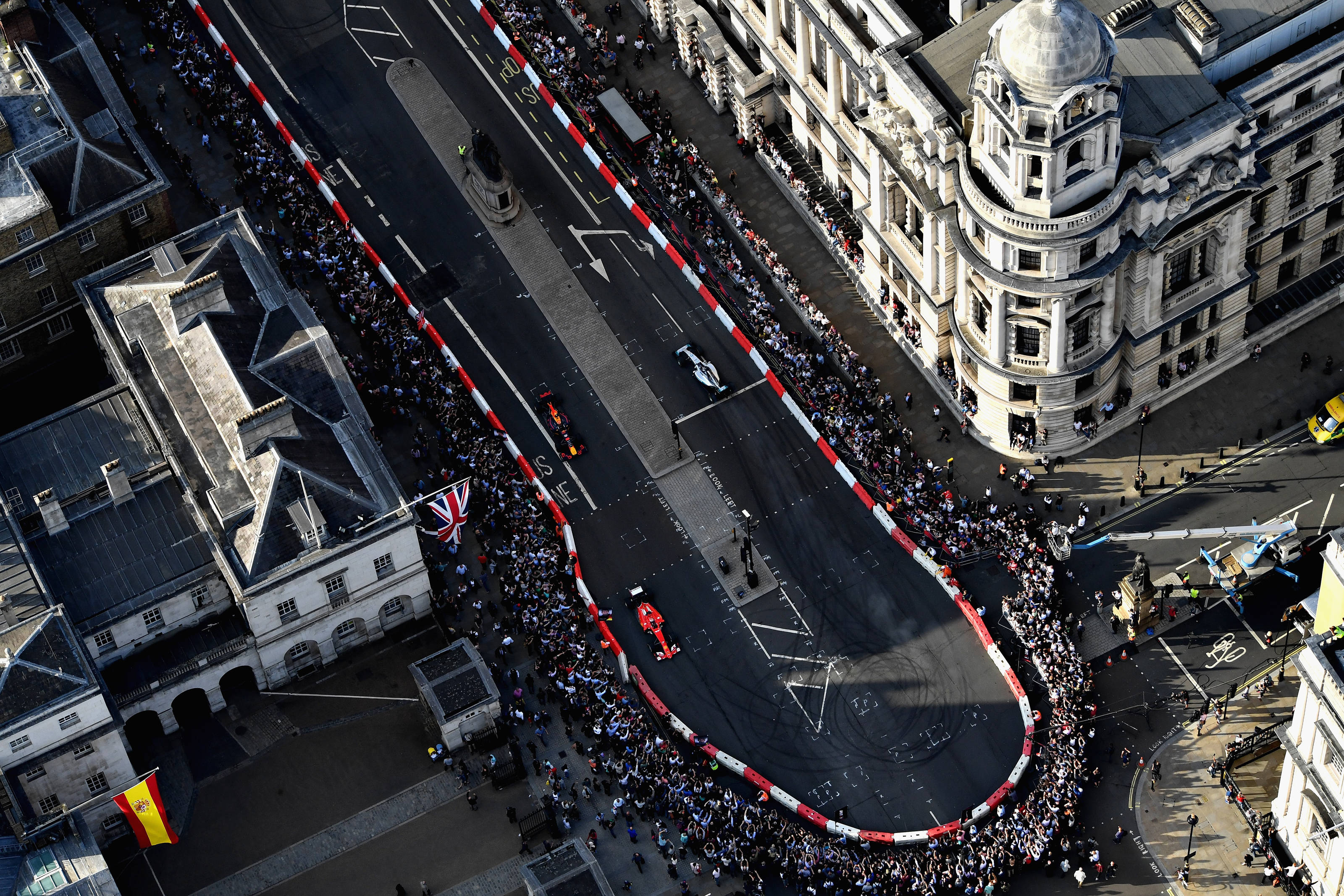 F1 Live In London Takes Over Trafalgar Square Car Parade