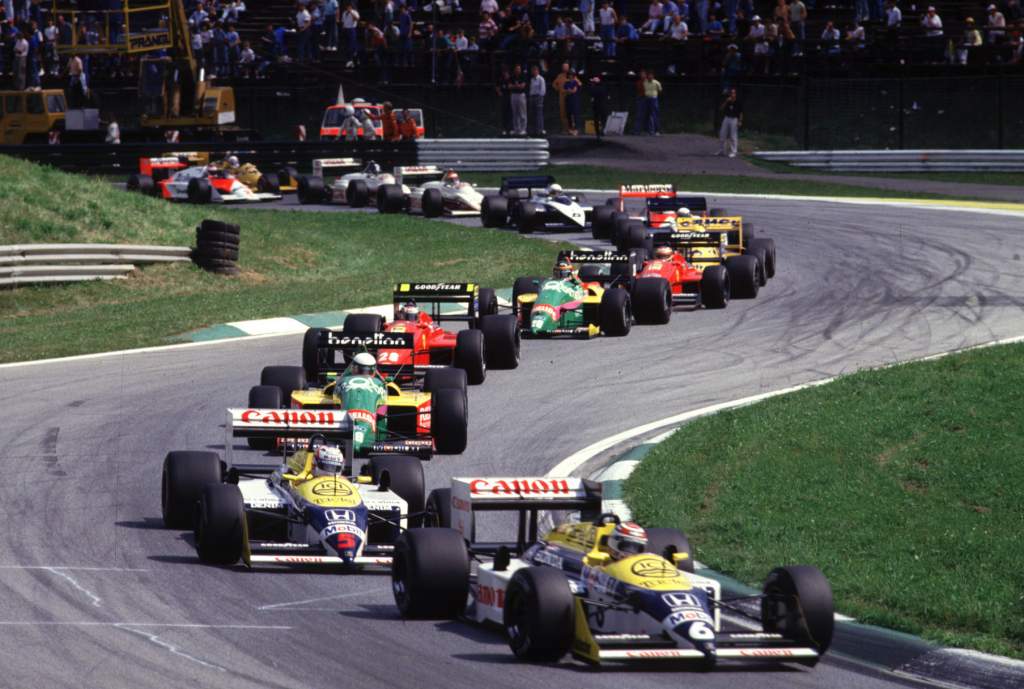 Nelson Piquet Nigel Mansell Williams F1