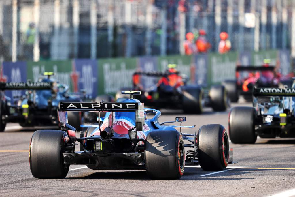 F1 starting grid Alpine