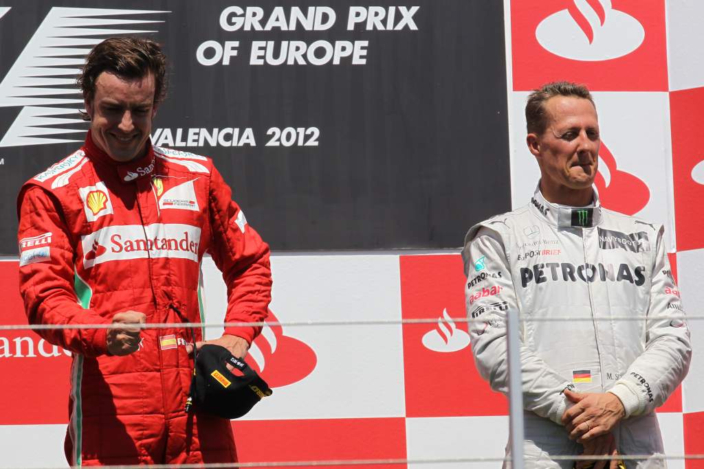 Fernando Alonso Michael Schumacher F1 2012