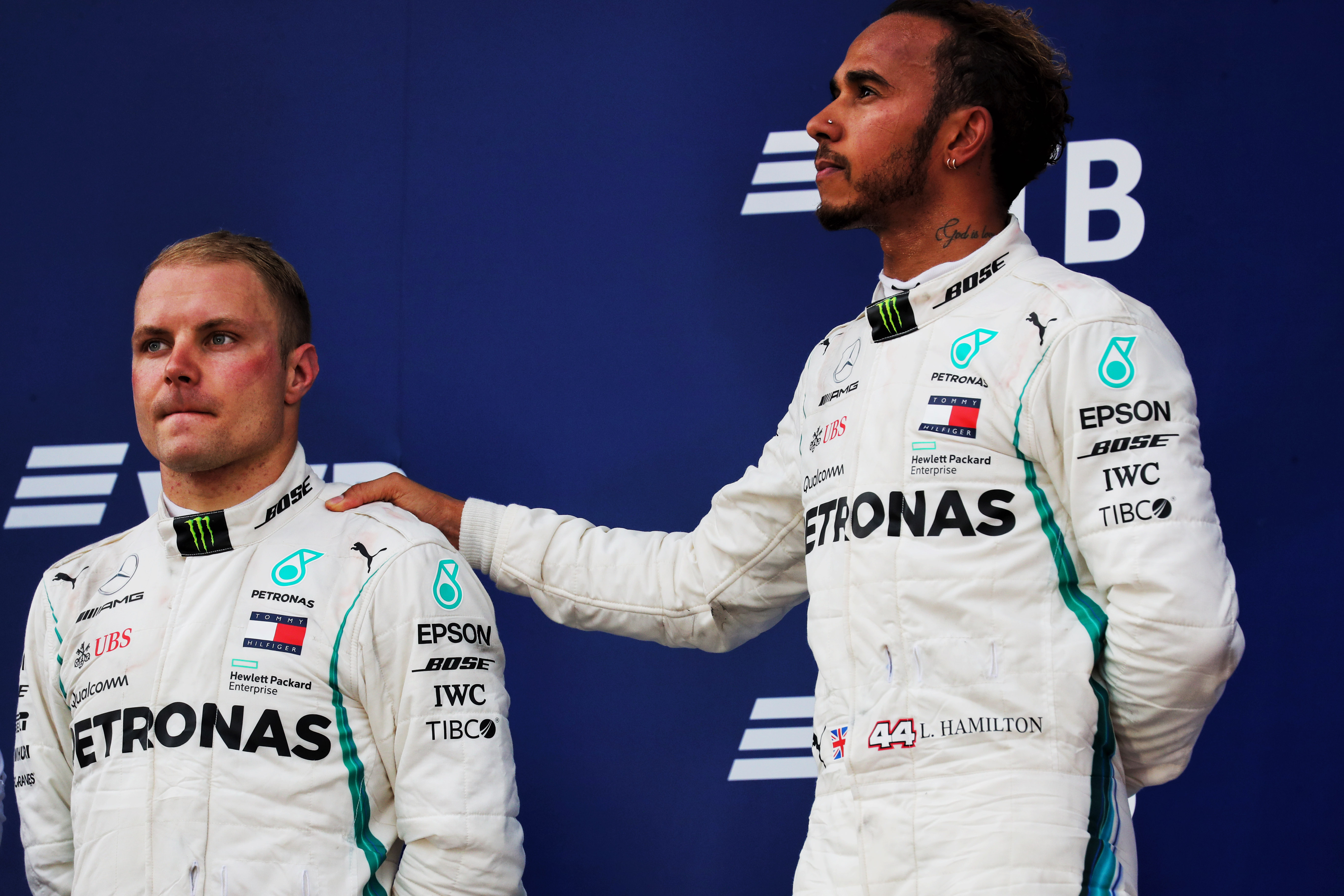 Valtteri Bottas Lewis Hamilton Mercedes F1