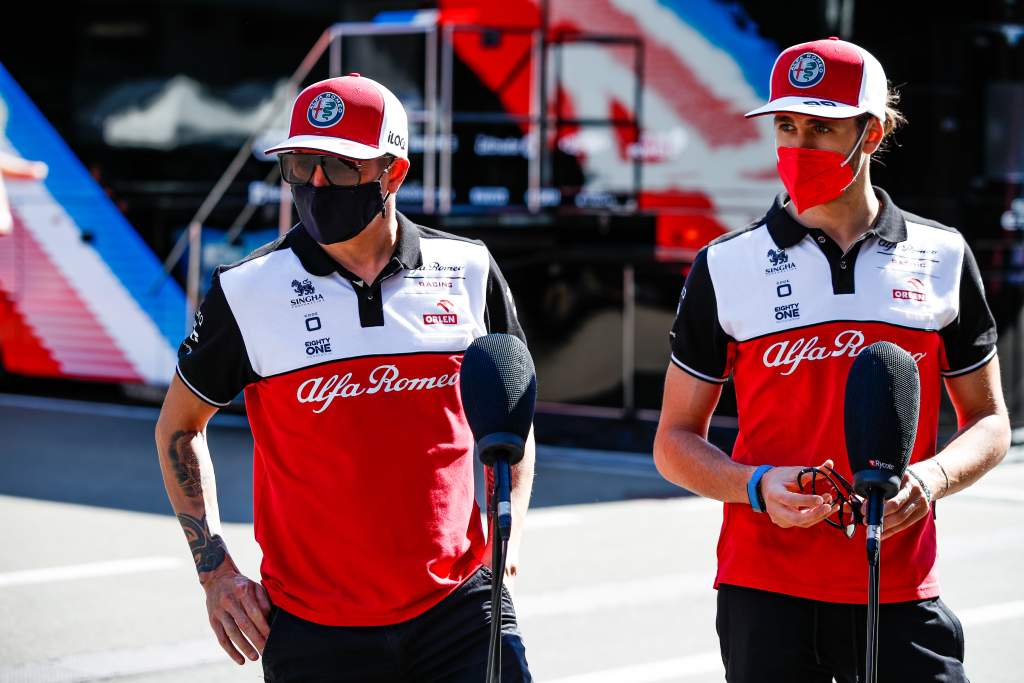 Kimi Raikkonen Antonio Giovinazzi Alfa Romeo F1