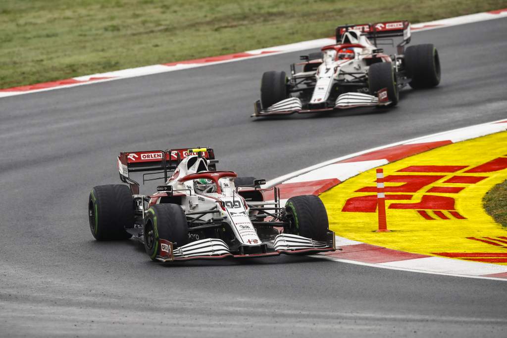 Antonio Giovinazzi Kimi Raikkonen Alfa Romeo F1