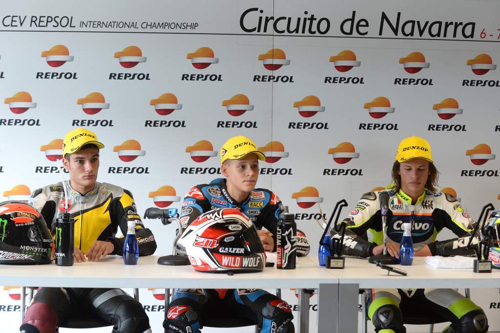 Jorge Navarro Fabio Quartararo Nicolo Bulega CEV Moto3