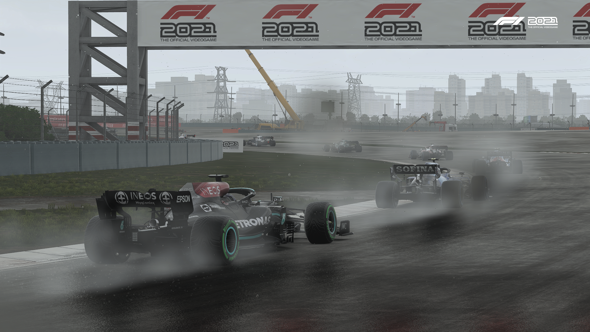 F1 2021 China Wet Race Start Pic 2