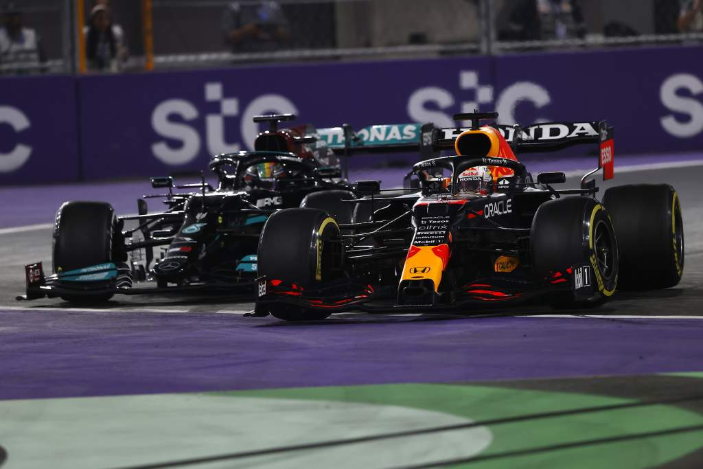 Lewis Hamilton Mercedes Max Verstappen Red Bull F1 Saudi Arabian GP