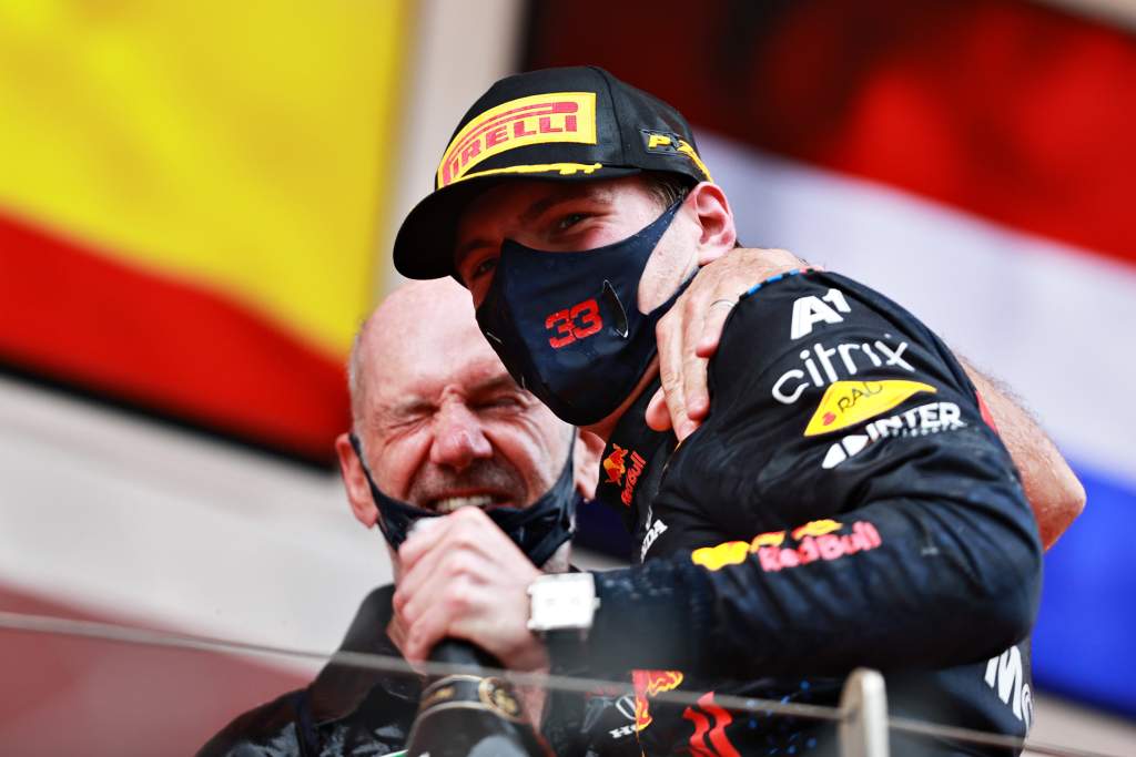 Adrian Newey Max Verstappen F1 Red Bull