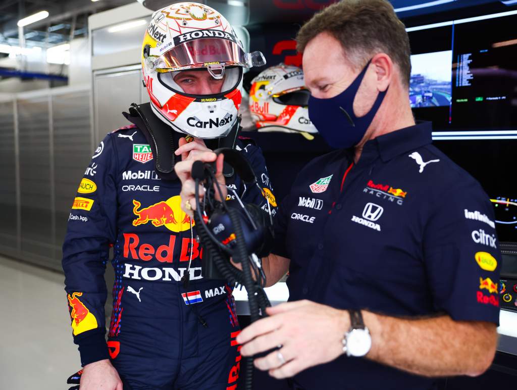 Max Verstappen Christian Horner Red Bull F1