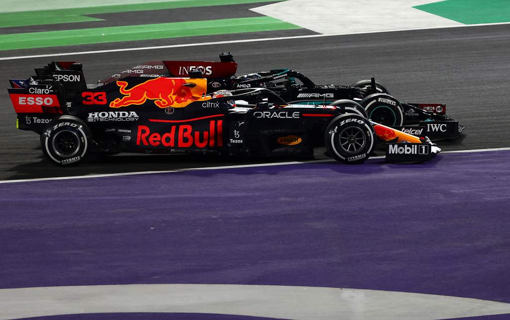 Max Verstappen Lewis Hamilton Red Bull Mercedes F1