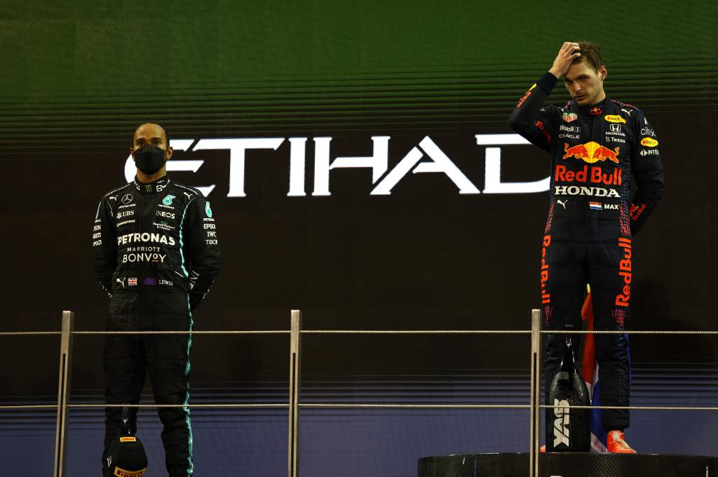 Lewis Hamilton Mercedes Max Verstappen Red Bull F1