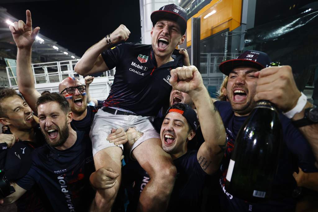 Max Verstappen Red Bull celebrations Abu Dhabi GP F1