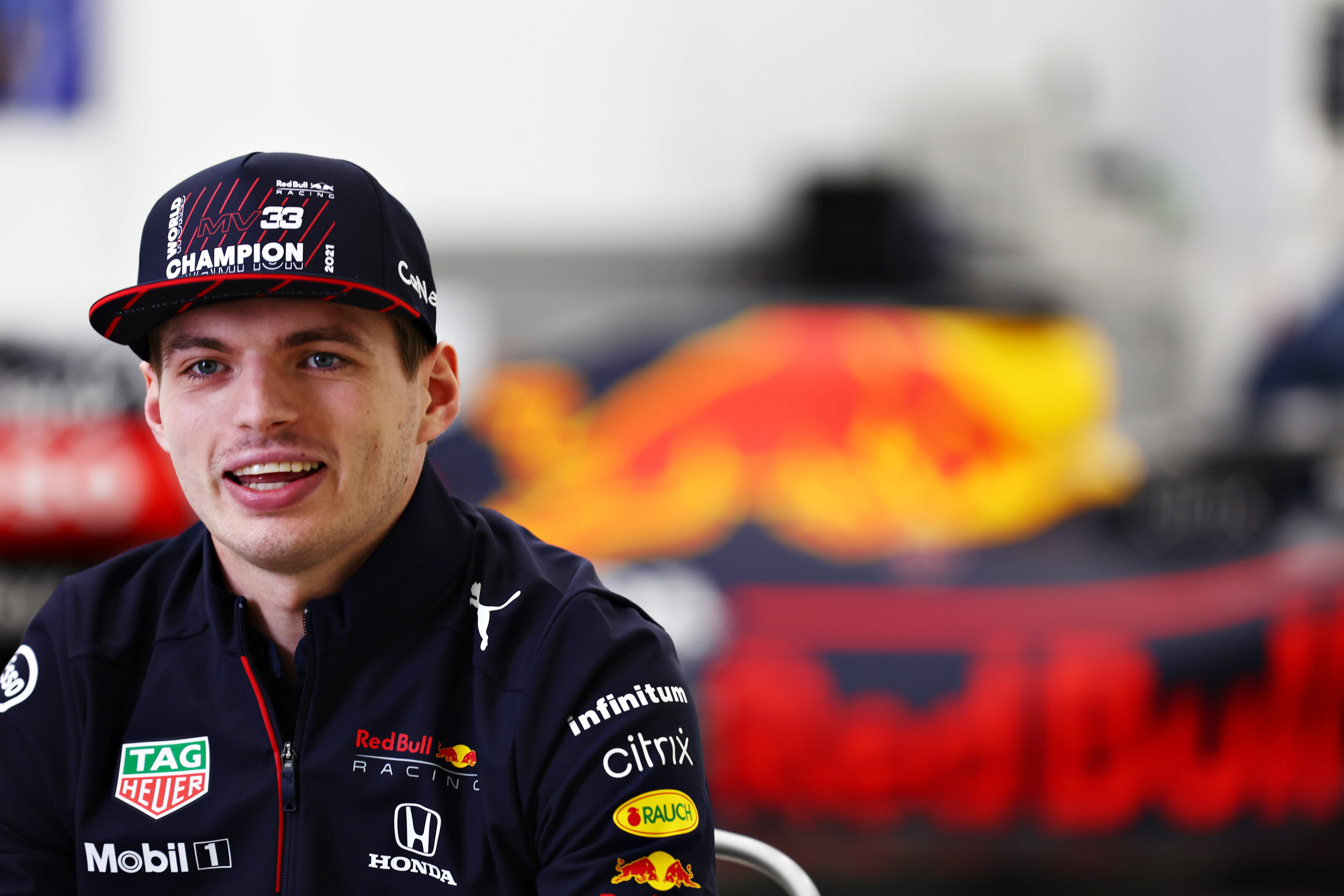 F1 World Champion Max Verstappen Celebrates At Red Bull Racing Factory