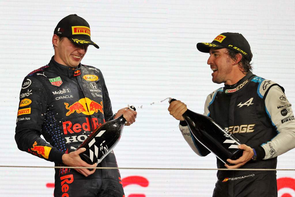 Max Verstappen Red Bull Fernando Alonso Alpine F1