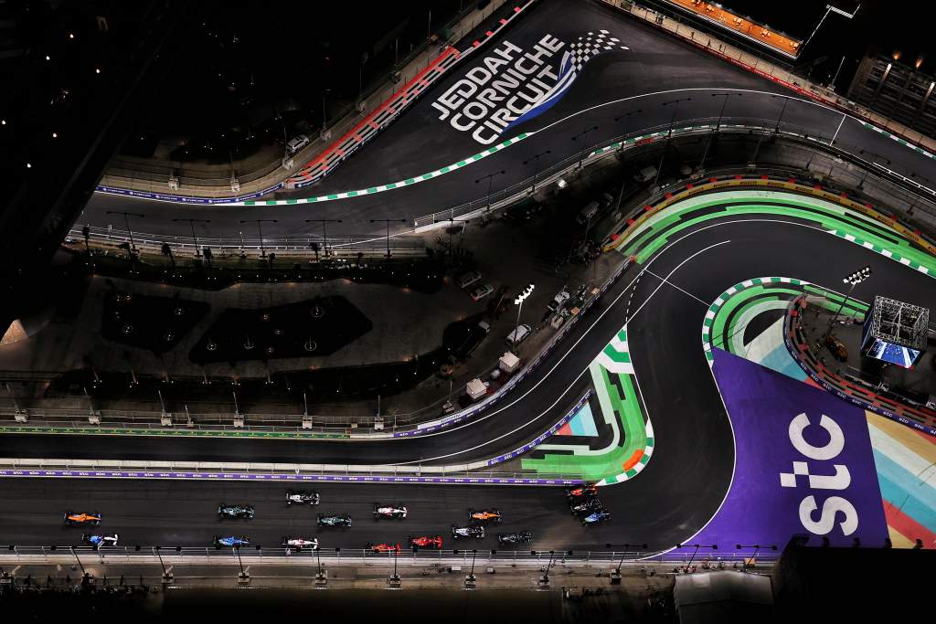 Saudi Arabian GP F1 restart