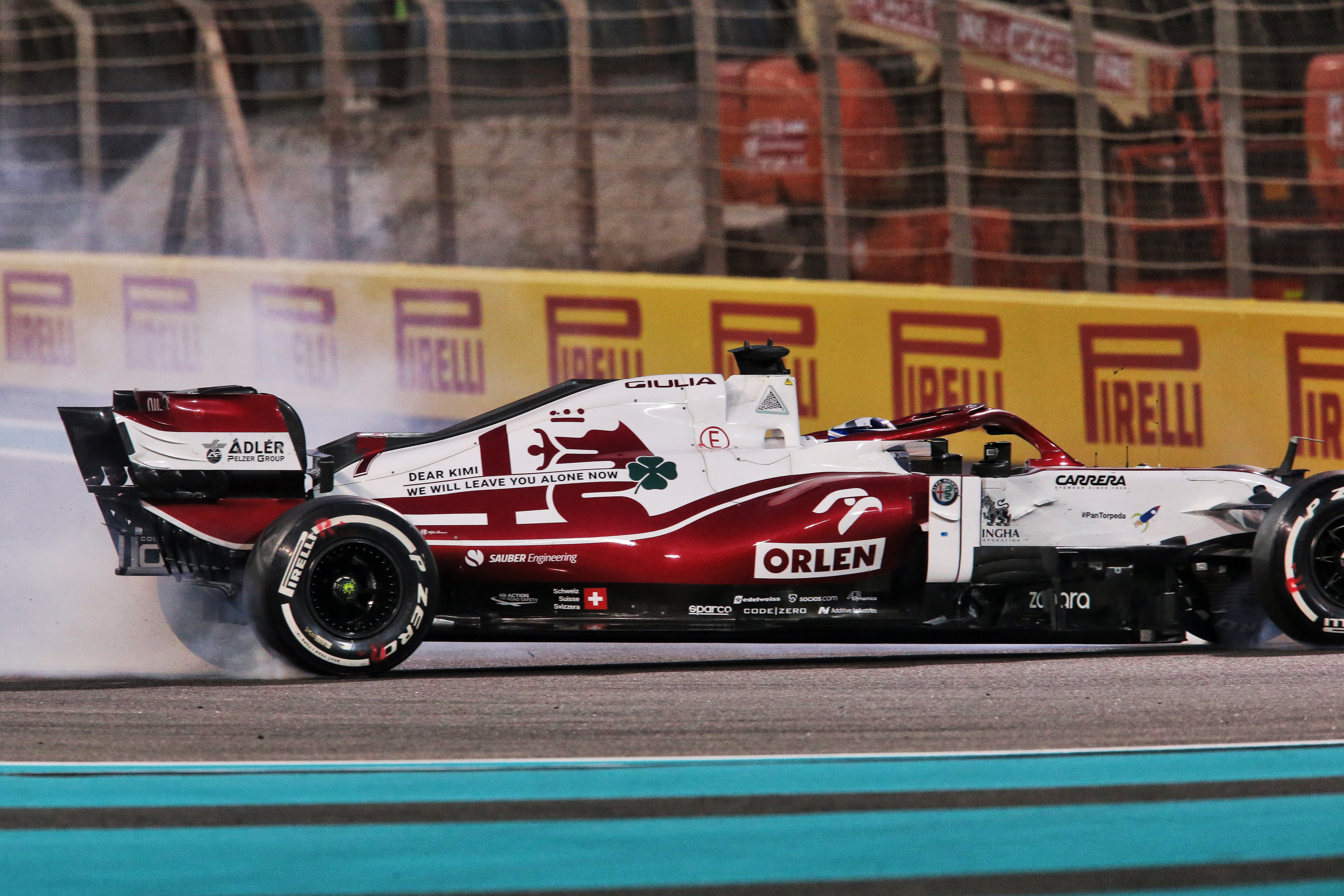 Alfa Romeo Kimi Raikkonen Abu Dhabi GP F1