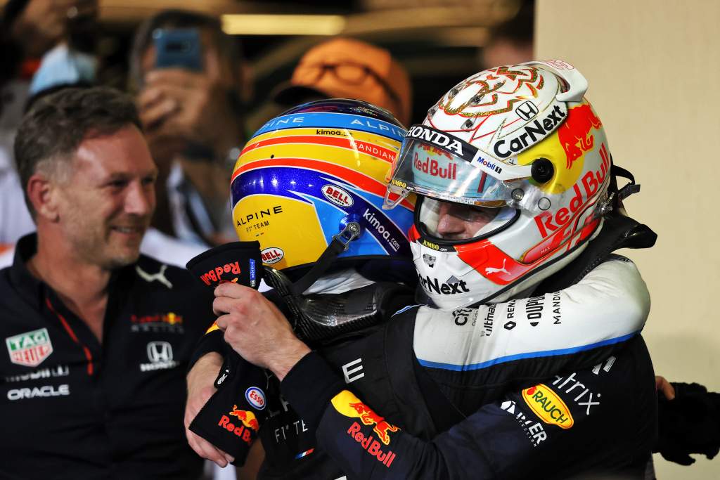 Fernando Alonso Max Verstappen Alpine Red Bull F1