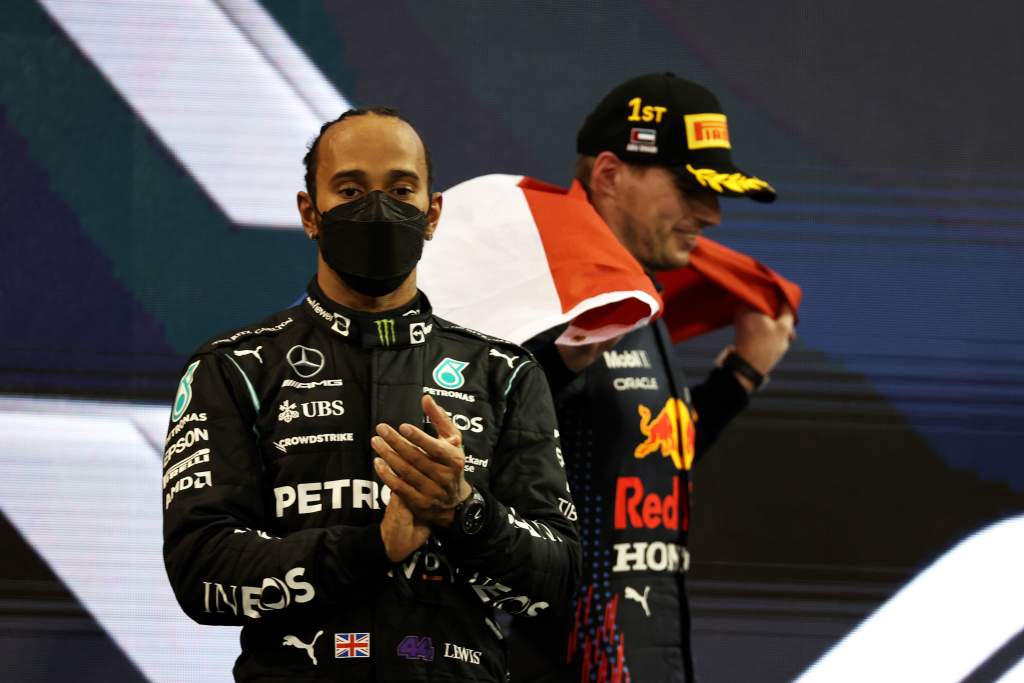 Lewis Hamilton Mercedes Max Verstappen Red Bull F1 Abu Dhabi GP