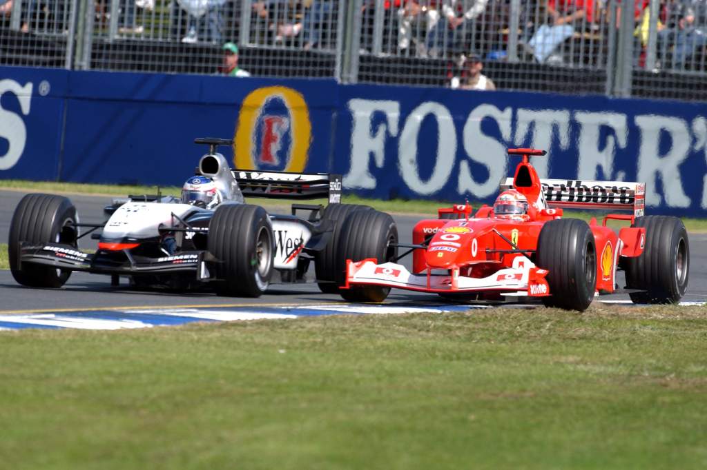 Kimi Raikkonen Michael Schumacher McLaren Ferrari F1