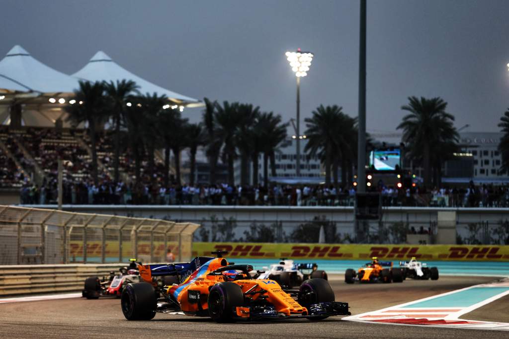 Fernando Alonso McLaren F1 Abu Dhabi GP