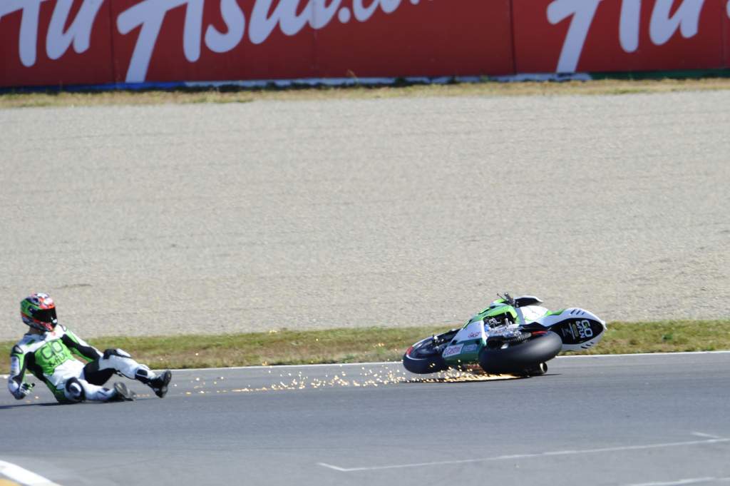 Bryan Staring MotoGP crash Gresini Honda