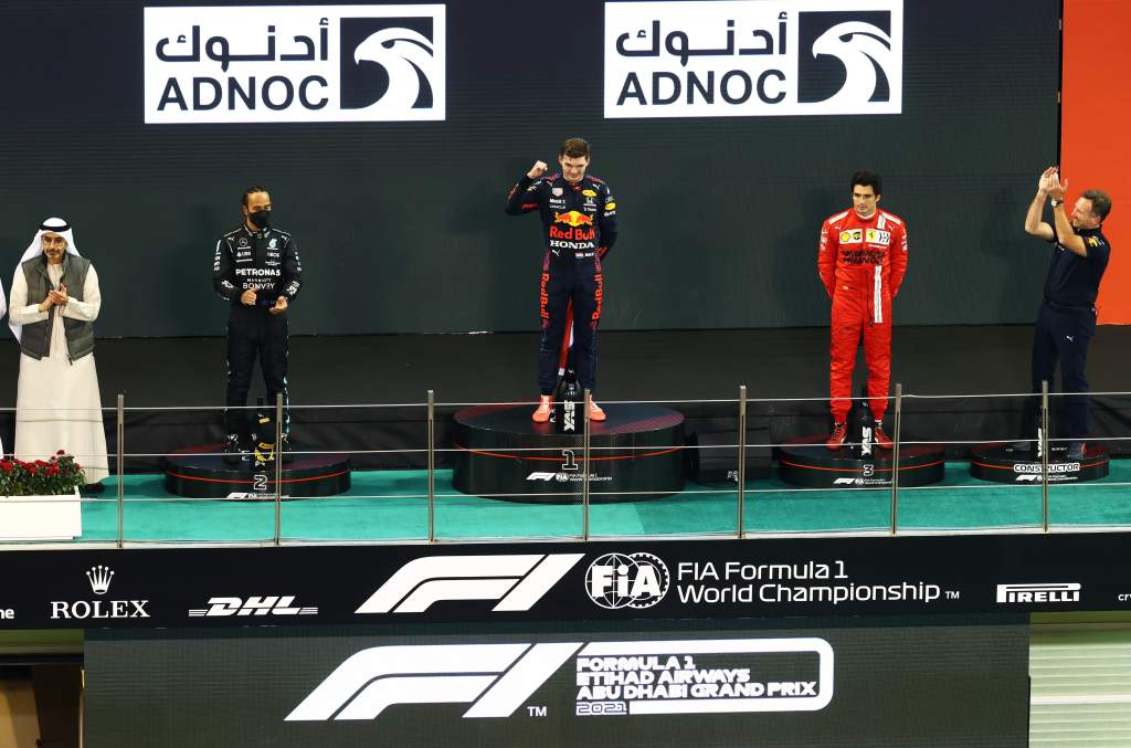 F1 Grand Prix Of Abu Dhabi podium