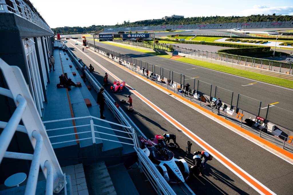 Valencia Formula E pitlane