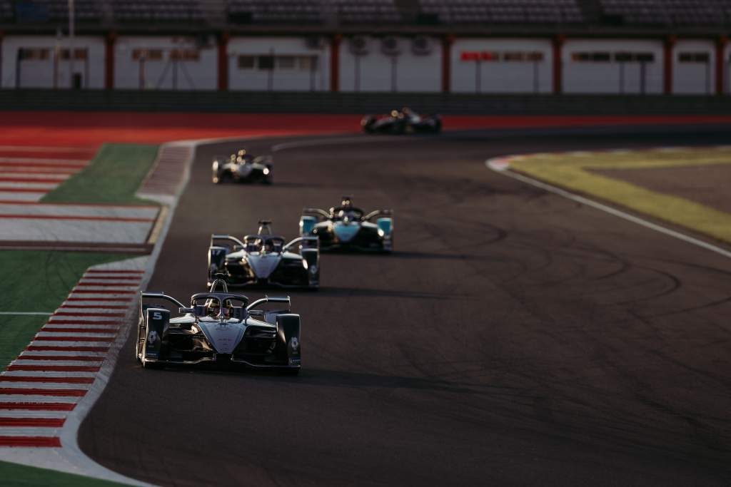 Formula E Valencia testing action