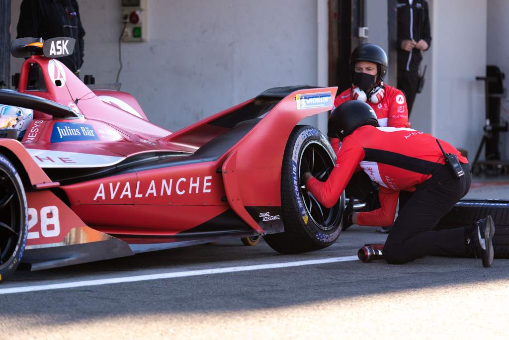 Andretti pitstop Formula E testing 2021 Valencia