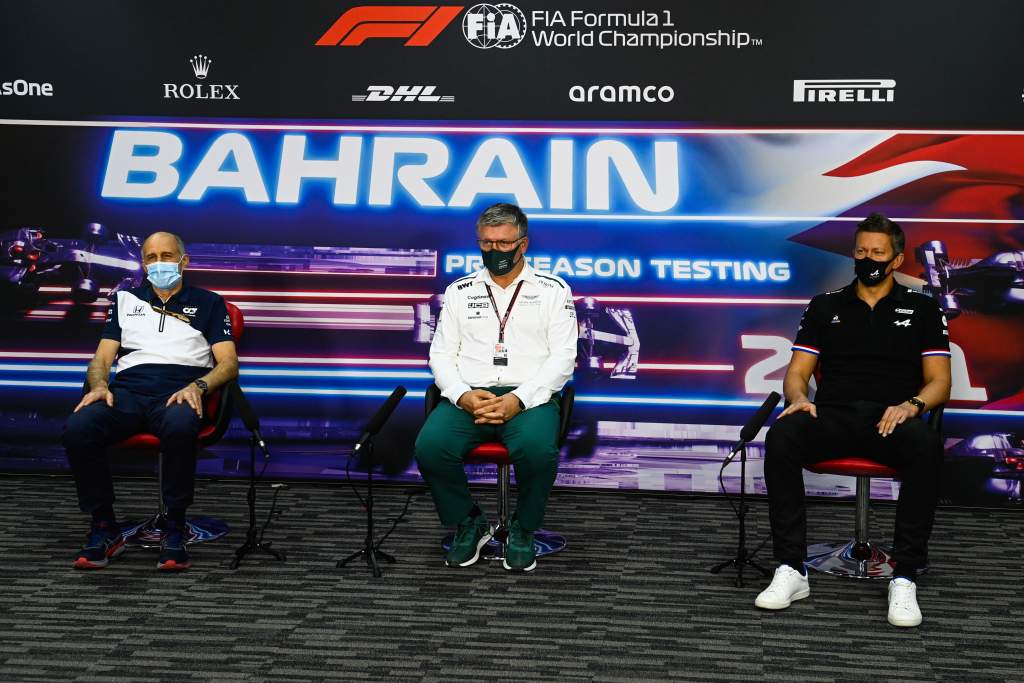 Franz Tost Otmar Szafnauer Marcin Budkowski F1