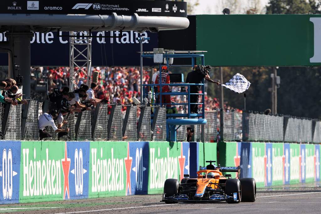 Daniel Ricciardo Italian Grand Prix Monza win McLaren F1 2021