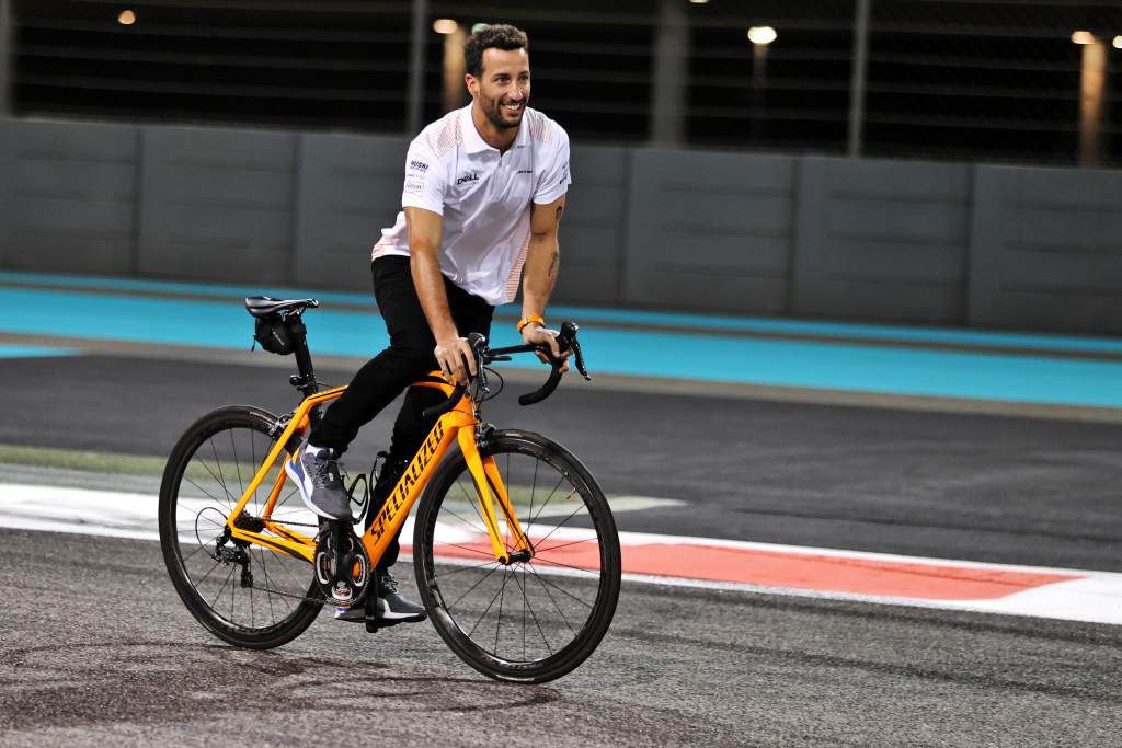 Daniel Ricciardo McLaren F1 2021 cycling