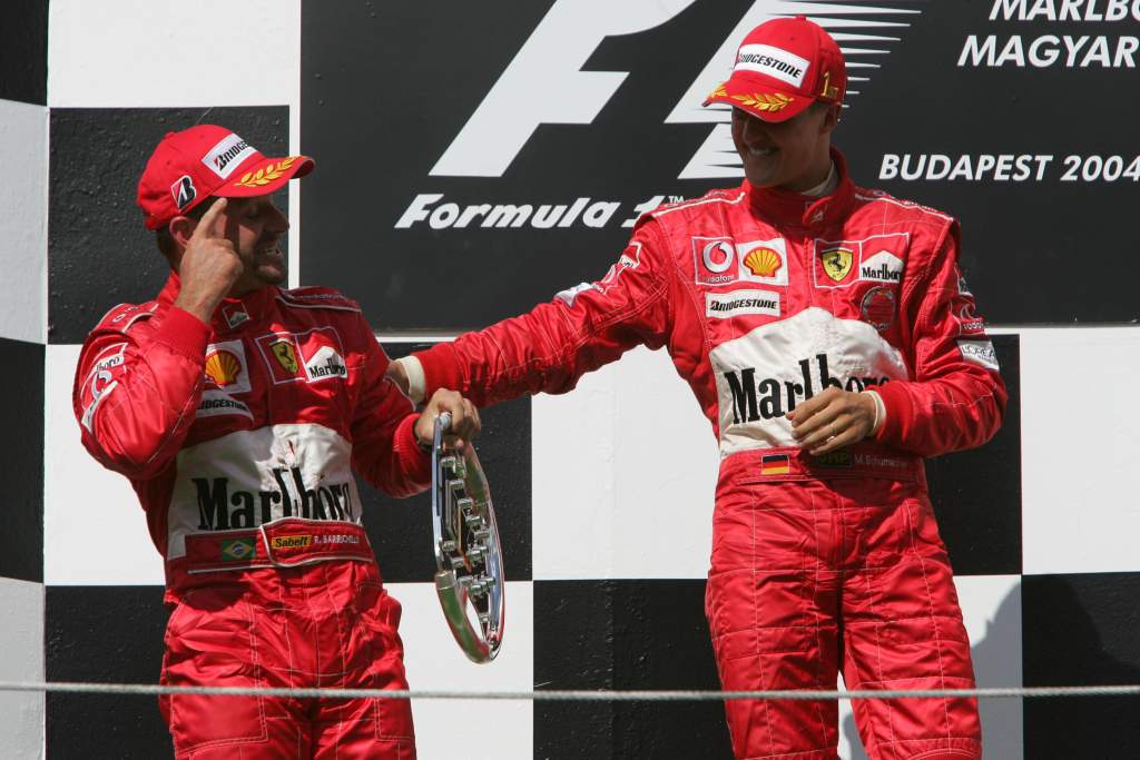 Rubens Barrichello Michael Schumacher Ferrari F1