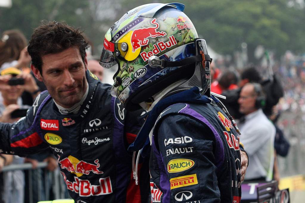 Mark Webber Sebastian Vettel Red Bull F1