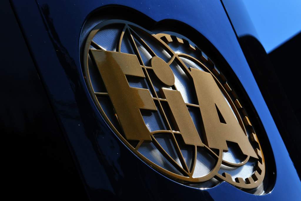 FIA logo F1 paddock