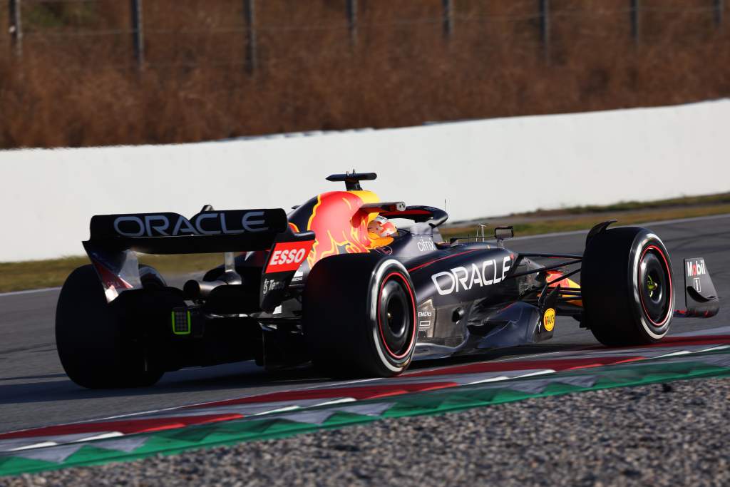 Red Bull RB18 Barcelona F1 test Max Verstappen