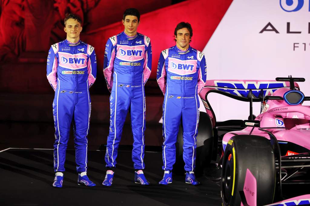 Oscar Piastri Esteban Ocon Fernando Alonso Alpine F1