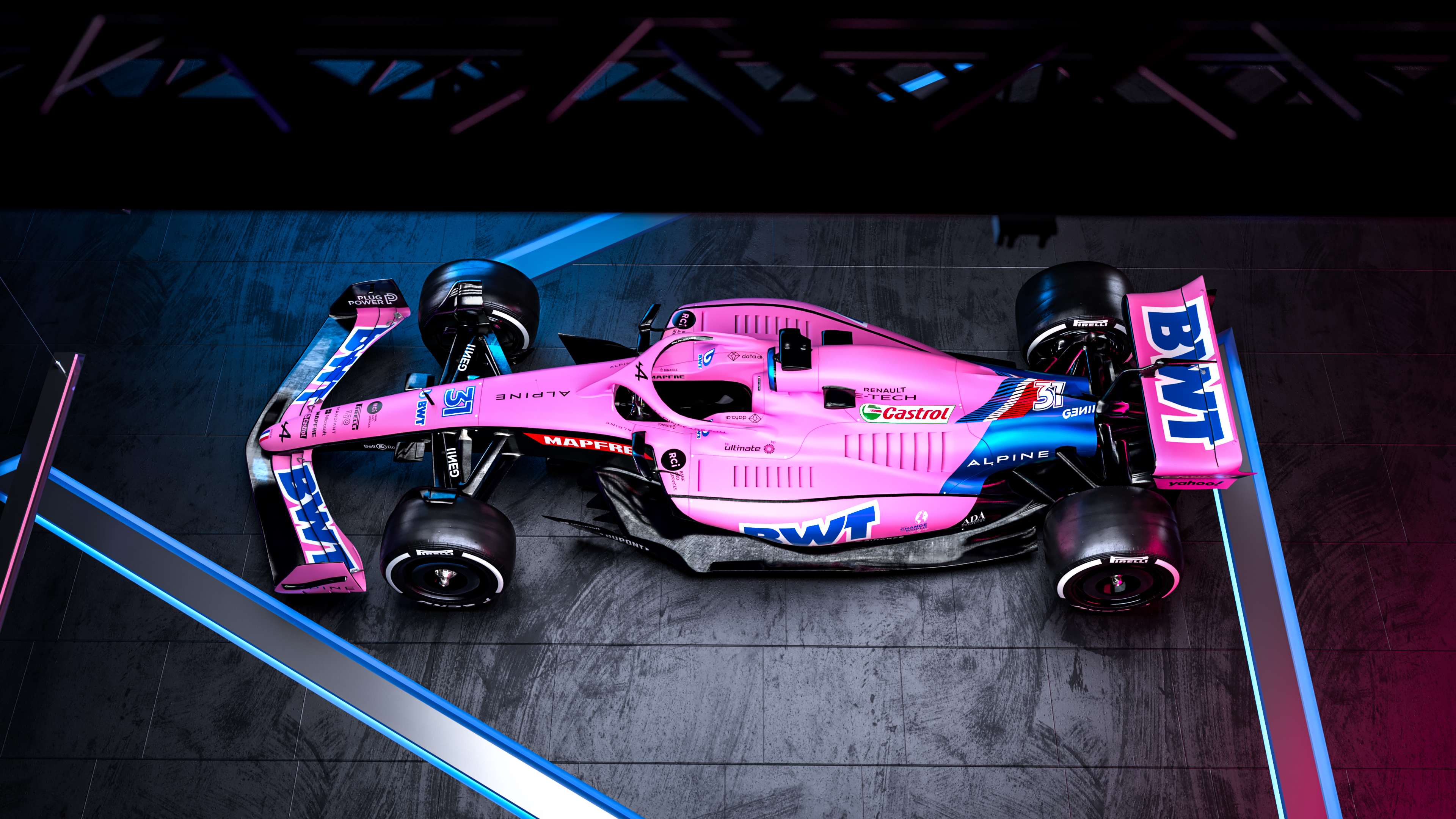 2022 Bwt Alpine F1 Team Launch A522 Pink Single Seater (2)