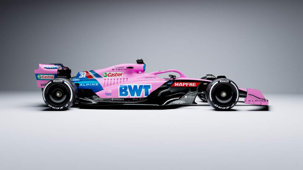 Alpine F1 pink livery BWT