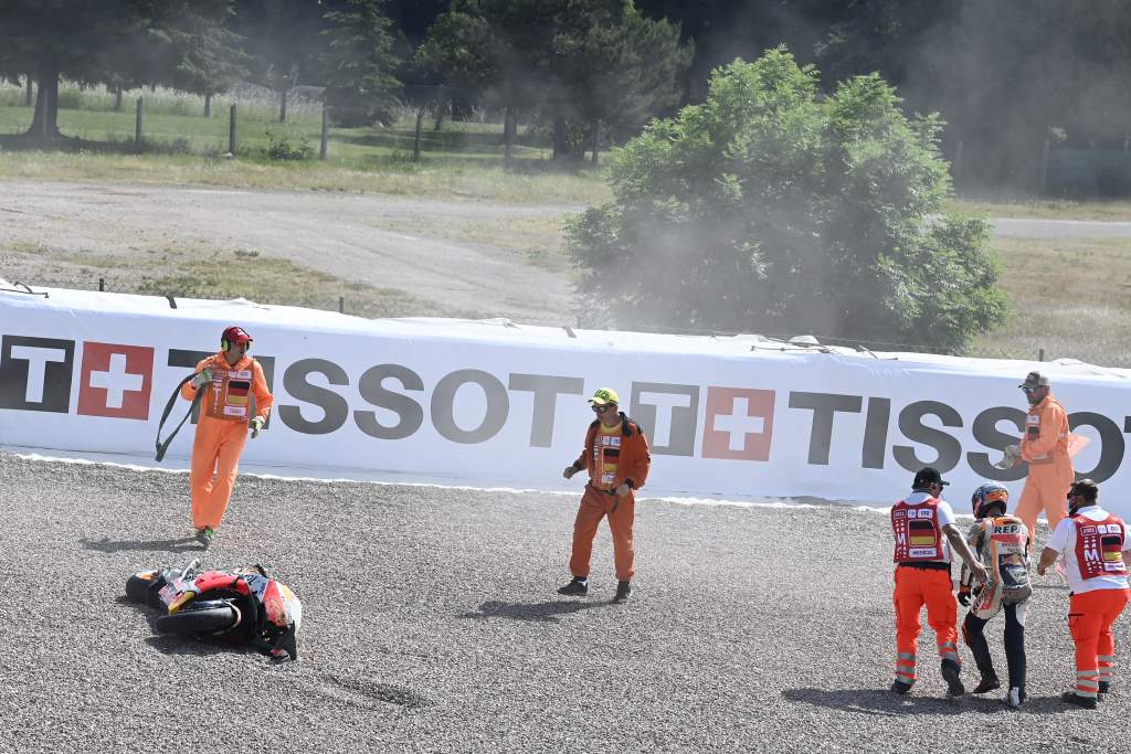 Pol Espargaro Honda MotoGP crash