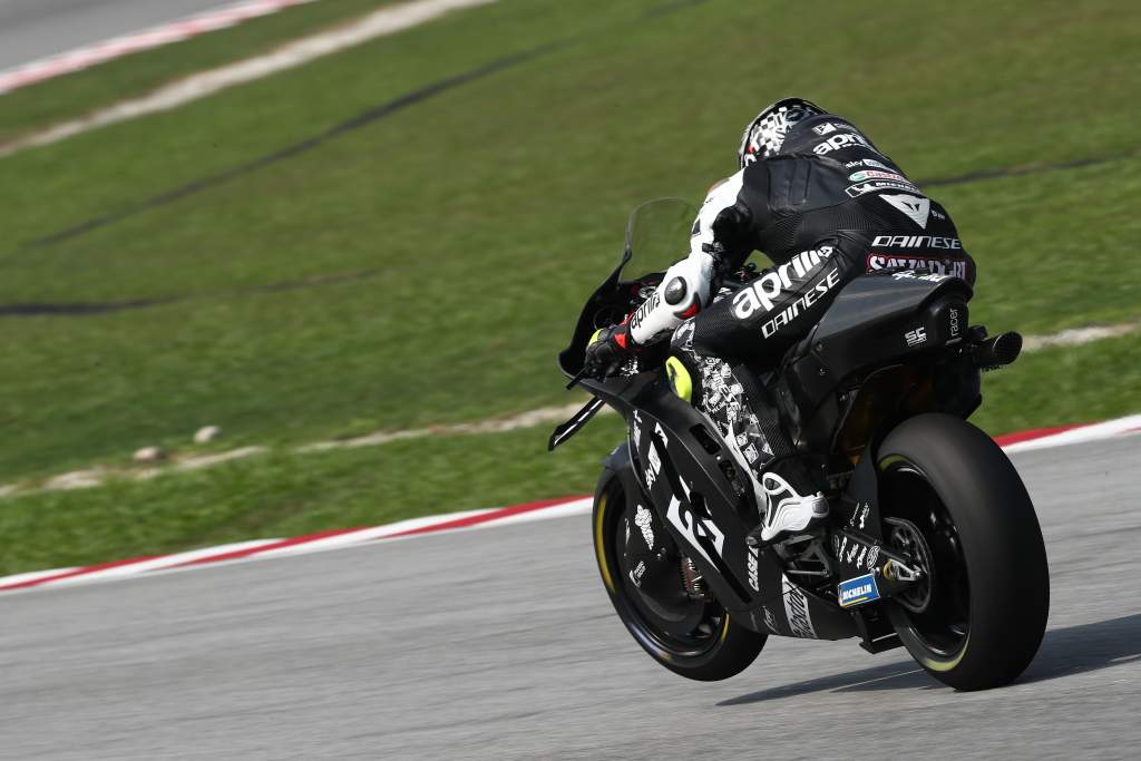 Lorenzo Savadori Aprilia Sepang MotoGP testing