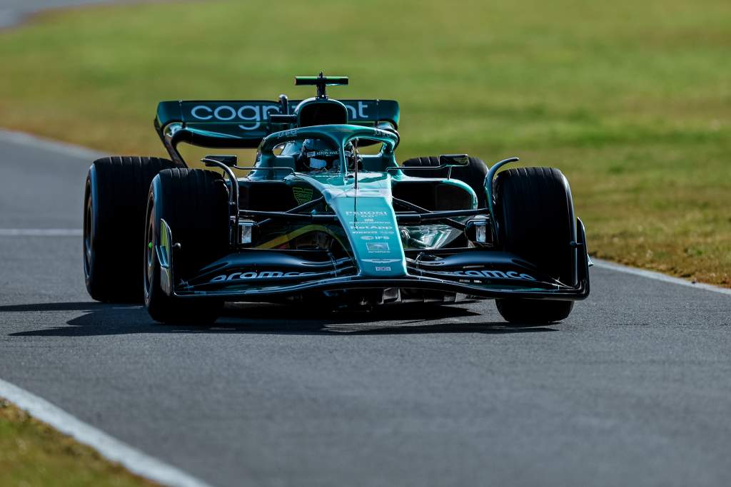 First 2022 F1 car hits track as Aston Martin holds shakedown
