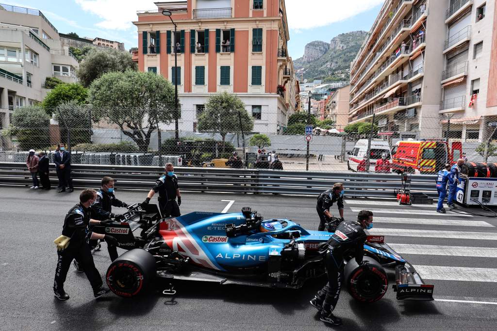 Fernando Alonso Alpine Monaco F1