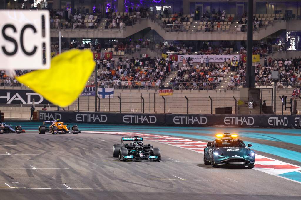 F1 Abu Dhabi safety car Lewis Hamilton