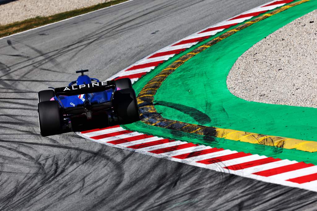 Fernando Alonso Alpine F1 Barcelona