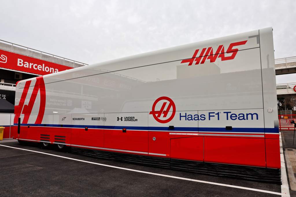 Haas F1 team truck