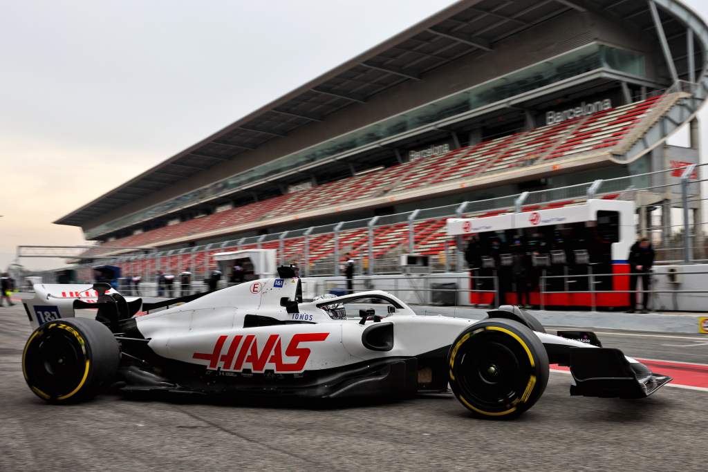 Nikita Mazepin Haas F1 Barcelona test no Uralkali branding