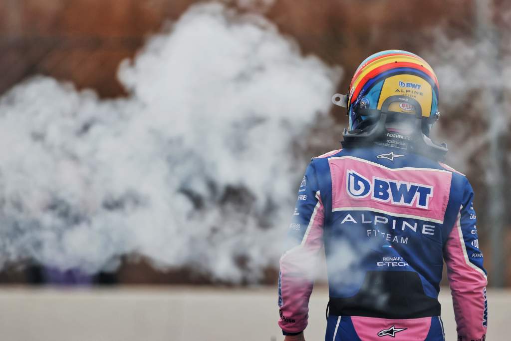 Fernando Alonso Alpine Barcelona F1 test