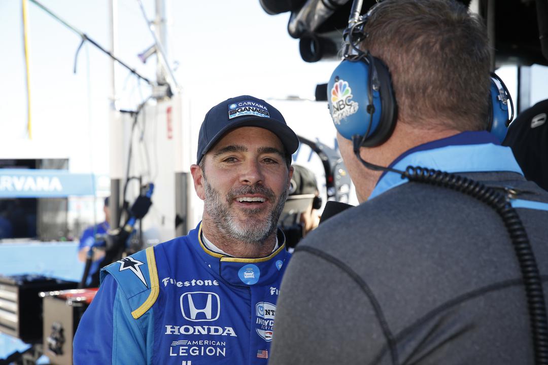 Jimmie Johnson Speaks With Nbc's Marty Snider Xpel 375 Referenceimagewithoutwatermark M52778