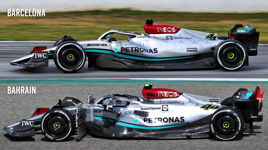 Upgraded Mercedes F1 car emerges with minimised sidepods - The Race